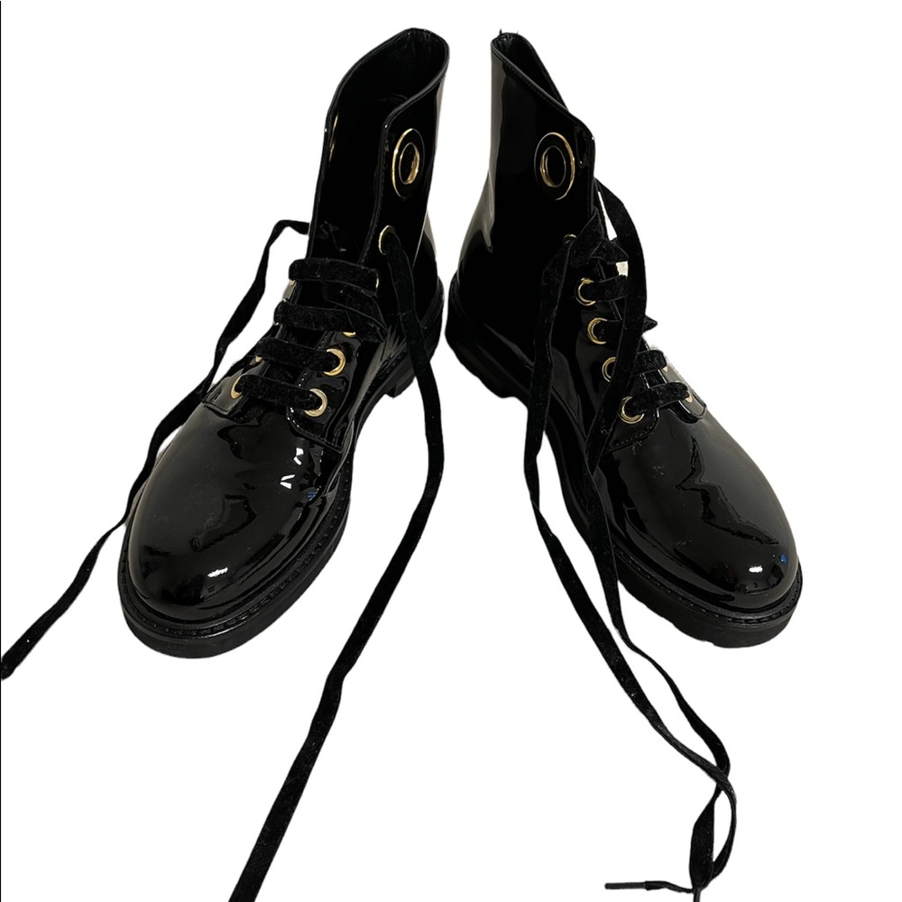 agl patent leather boots